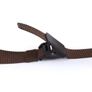 Canvas tactical belt for men and women, durable nylon webbing with quick release buckle.