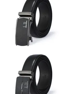 Men's leather automatic buckle belt business casual belt classic black stylish accessory