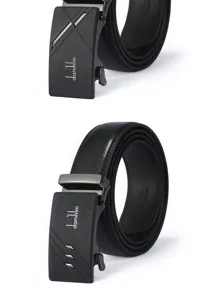 Men's automatic buckle leather belt business casual genuine leather belt high quality
