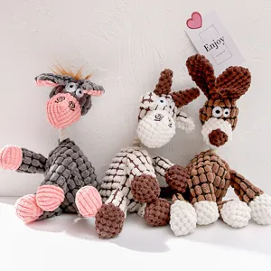 Simpatico Giocattolo in Peluche per Cani Animali Scoppiettante Gioco da Masticare per Cani Piccoli Cuccioli Articoli per Animali