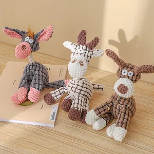 Set di giochi in peluche scricchiolanti per cani, giochi da masticare resistenti per cuccioli e cani.