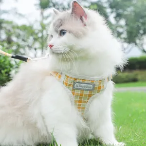 Simpatico animale domestico cane gatto plaid imbracatura e guinzaglio set gilet cani