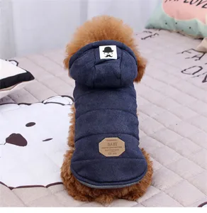 Winter warm dog coat with hood, thick fleece pet vest apparel for small dogs puppy apparel