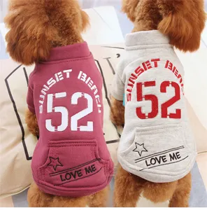 Winter warm pet dog thick velvet hoodie puppy cute apparel clothing cute style outfit item