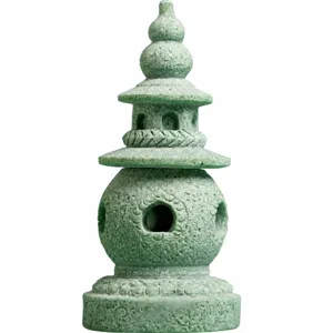 Zen Stone Pagoda Ornament Chinese Style Micro Landscape Fish Tank Garden Decor