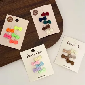 Ensemble de 5 mini pinces à nœud pour cheveux d'animal de compagnie accessoires de coiffure doux