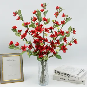 Fiore Artificiale Gelsomino Singolo Rametto 2 Forche Finto Fiore Per Sfondo Matrimonio Arredamento Interni
