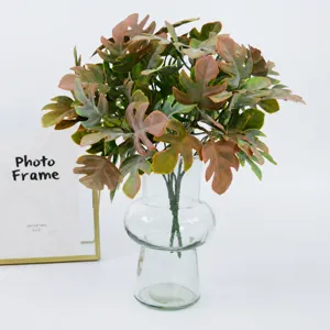 Artificial Monstera Leaf Bouquet Fake Greenery Plants for Home Wedding Decor