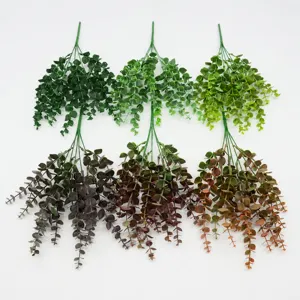 Artificial eucalyptus branches plastic greenery plants for home decor and floral arrangement main