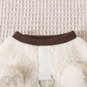 Cute thickened warm pet dog fleece clothes autumn and winter small dogs teddy bear coat apparel main