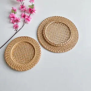 Tovaglietta in rattan portatazze tappetino termico isolante sottobicchiere in bambù