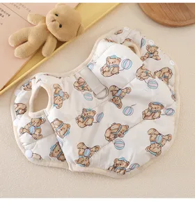 Thicken warm pet dog cotton vest winter cute bear print clothes small dogs padded jacket