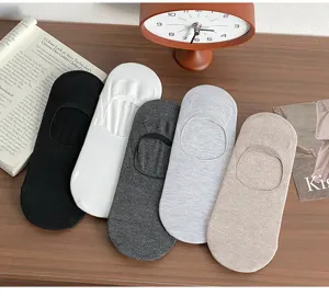 Herren sommer dünne unsichtbare baumwoll bootssocken atmungsaktiv anti-rutsch socken