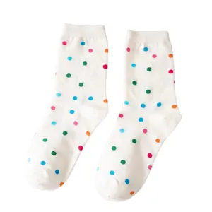 Femmes Chaussettes à Pois Colorés Mignon Style Quotidien Affichage de Vue Principale