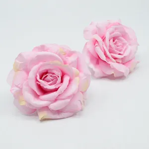 15cm rosa Flanell künstliche Rosen Blumen für Hochzeitsdeko und Heimfotografie Display