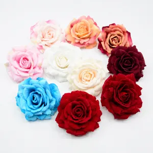 15cm Samt Künstliche Rosen Blüten Köpfe für Hochzeit Heim Dekoration Fotografie Requisiten