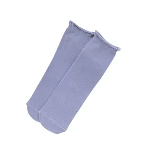Comfortabele damessokken met opgerolde rand en mesh, stijlvolle casual dagelijkse kleding voor lente.