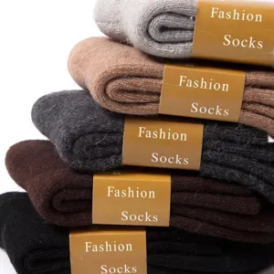 Dicke warme Herren Wollmischung Mittelsocken in Unifarben, ideal für kalte Herbst und Wintertage.