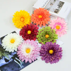 Large Artificial Daisy Flower Heads Silk Gerbera Chrysanthemum For Home Decor Wedding Party DIY Craft