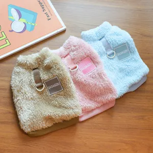Cozy winter dog fleece vest warm pet winter clothes small dogs cute puppy apparel coat