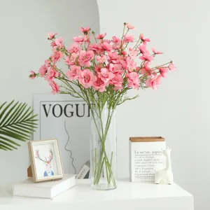 Artificial Silk Butterfly Flower Branch Fake Floral Stem For Wedding Background Home Decor Photography Props