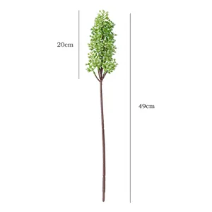 Artificial succulent millet fruit flower branch plastic plant for home decor 49cm