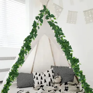 Guirlande de vigne de patate douce verte artificielle 1.8m pour mariage et décoration maison