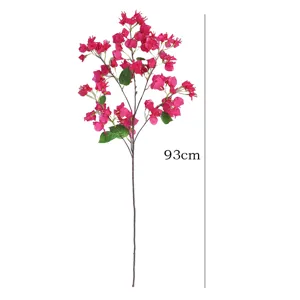 Künstlicher Bougainvillea Zweig künstliche Blume rosa Blumenarrangement Dekoration 93cm