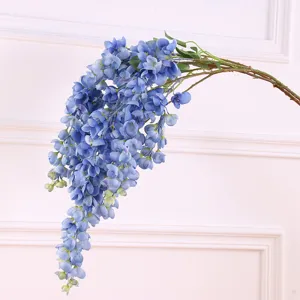 Künstliche Wisteria Hängeblume für Hochzeitsfeier Haus Wanddekoration künstliche Blumen