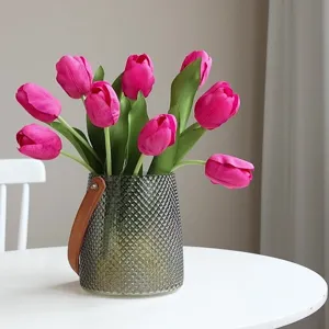 Fiori di Tulipano Artificiali di Alta Qualità Tocco di Seta Tocco Reale Gambo di Fiore di Tulipano per Casa Matrimonio Festa Fotografia Decorazione Arte Floreale