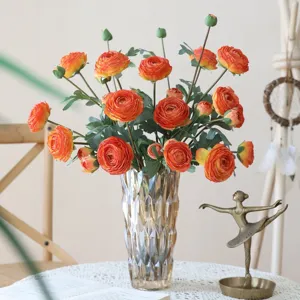 Künstlicher Seidenpfingstrosen Blumenstrauß Lebensechte Falsche Blumen Für Heimdekoration Hochzeit Party Fotorequisiten