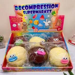 Creative Big Mouth Bag Squishy Toy Soft Stress Relief Decompression Toy Cute Food Simulation Fidget Toy For Kids