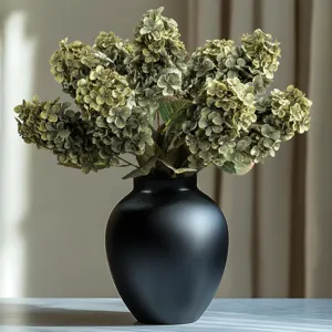 Fiore Artificiale di Ortensia in Seta Stelo Singolo Vintage Finto Floreale Per Casa Estetica Decorazione Stanza Festa di Matrimonio Centrotavola