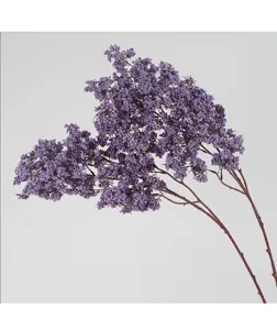 Branche de baies violettes artificielles décorative pour aménagement intérieur de maison et hôtel.