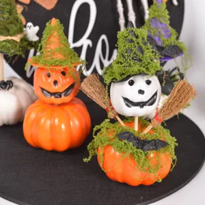 Halloween Simulation Geistergesicht Kürbis Hexenhut Detail Ornament Mini Dekorationen Tisch