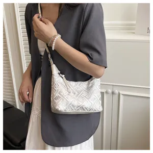 New Chinese style traditional geometric pattern women shoulder bag casual elegant crossbody handbag.
