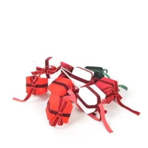 Christmas velvet gift box floral picks details, ideal for tree DIY decor and festive arrangements.