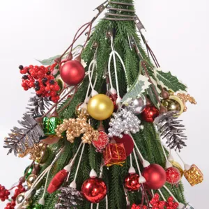Christmas tree decor clips pinecones balls holly leaves DIY accessories floral gift box branch