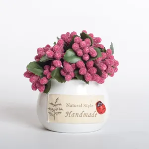 Mini artificial potted plant desk decoration fake flower home office decor ornaments