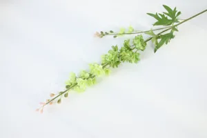 Artificial delphinium flower fake plant 2-fork larkspur for wedding home decor floral arrangement
