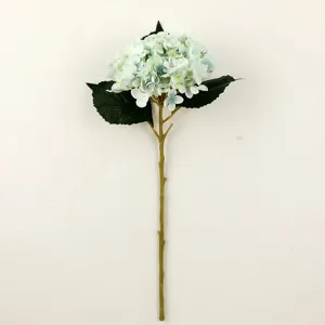 Ortensia artificiale gambo singolo fiore finto vintage per matrimonio decorazione casa DIY