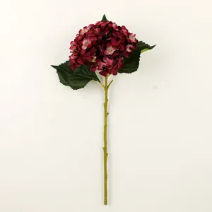 Ortensia fiore artificiale simulazione retro decorazione casa matrimonio disposizione floreale.