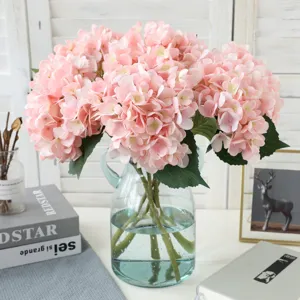 Artificial Silk Hydrangea Flower Stem for Home Wedding Party Decor