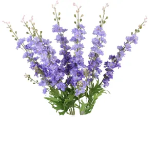 Stunning Artificial Purple Delphinium Hyacinth Fake Flowers For Wedding Home Decor
