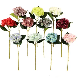 Steli di fiori di ortensia in seta artificiale sfusi per matrimonio e decorazione