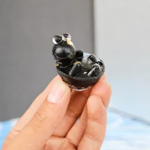 Small resin turtle figurine for desktop office home decoration statue display piece