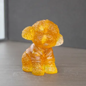 Kristallharz Pudel Hund Figur süßer Welpe Skulptur Heimtextilien Deko Geschenk Idee