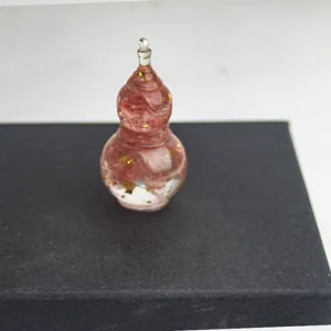 Epoxy resin crystal stone small gourd desktop ornament craft gift micro landscape bonsai decor