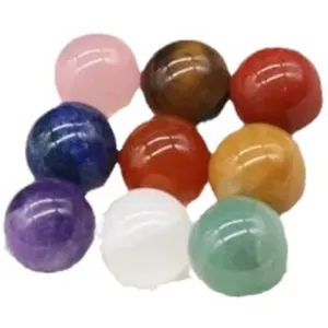 Natural crystal ball 2cm colorful gemstone spheres energy stones home decor DIY jewelry