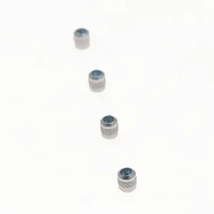 5mm blue stainless steel zircon ear studs minimalist double head rhinestone earrings fashion jewelry
